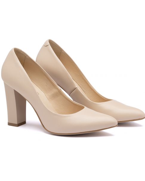 Czółenka 1407 beżowe 